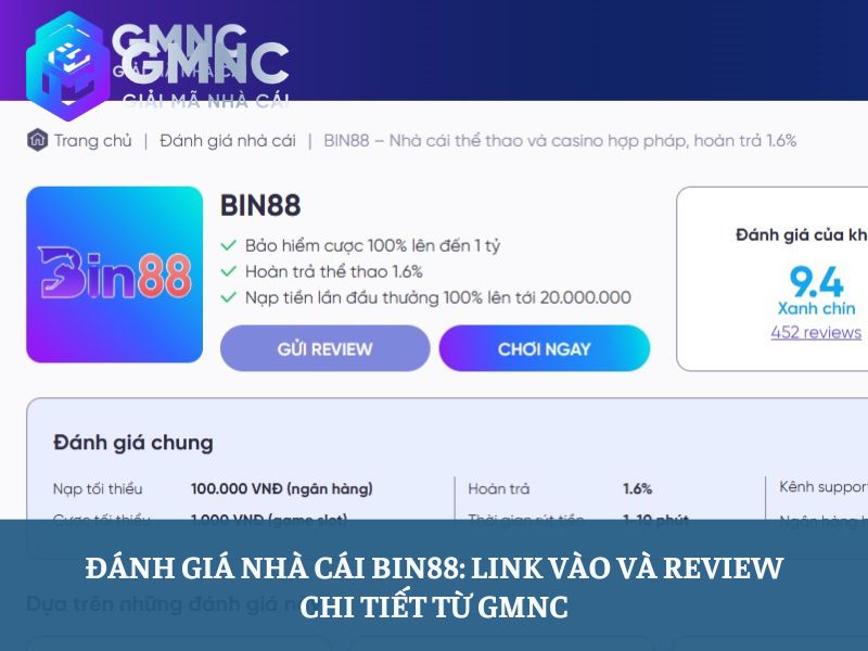 Đánh giá nhà cái Bin88