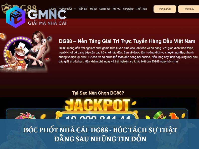 Bóc phốt nhà cái DG88