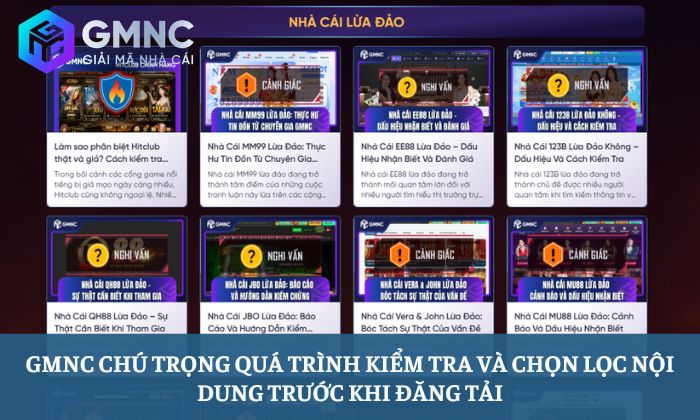 Giải Mã Nhà Cái chú trọng quá trình kiểm tra và chọn lọc nội dung trước khi đăng tải