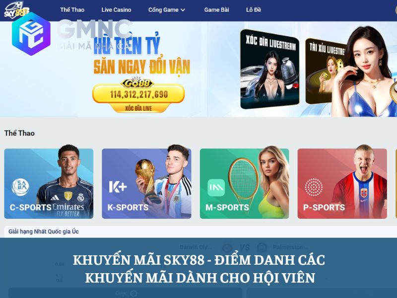 khuyến mãi Sky88